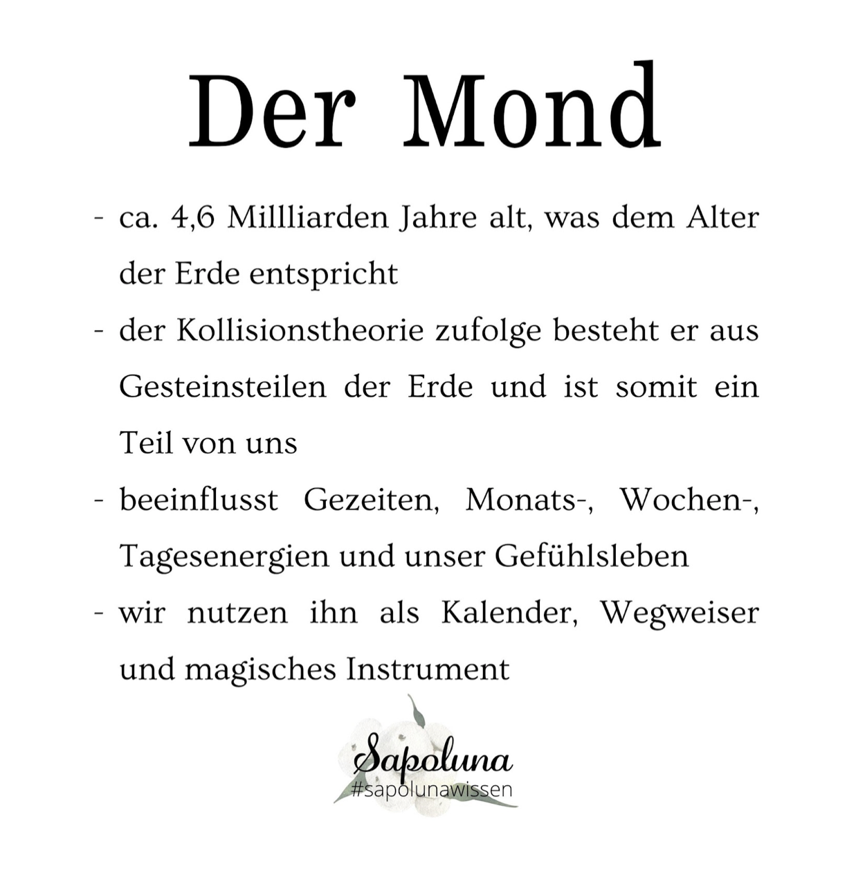 Der Mond und wir