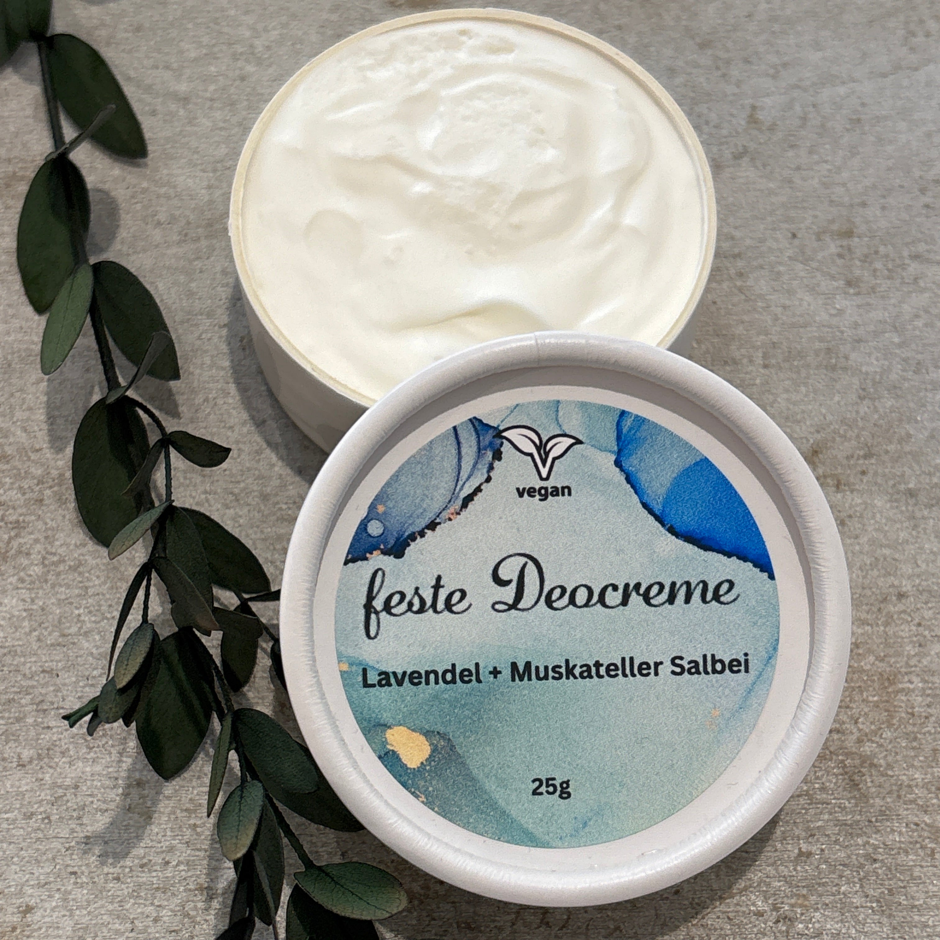 Bio-feste Deocreme Lavendel & Muskateller-Salbei vegan 25g