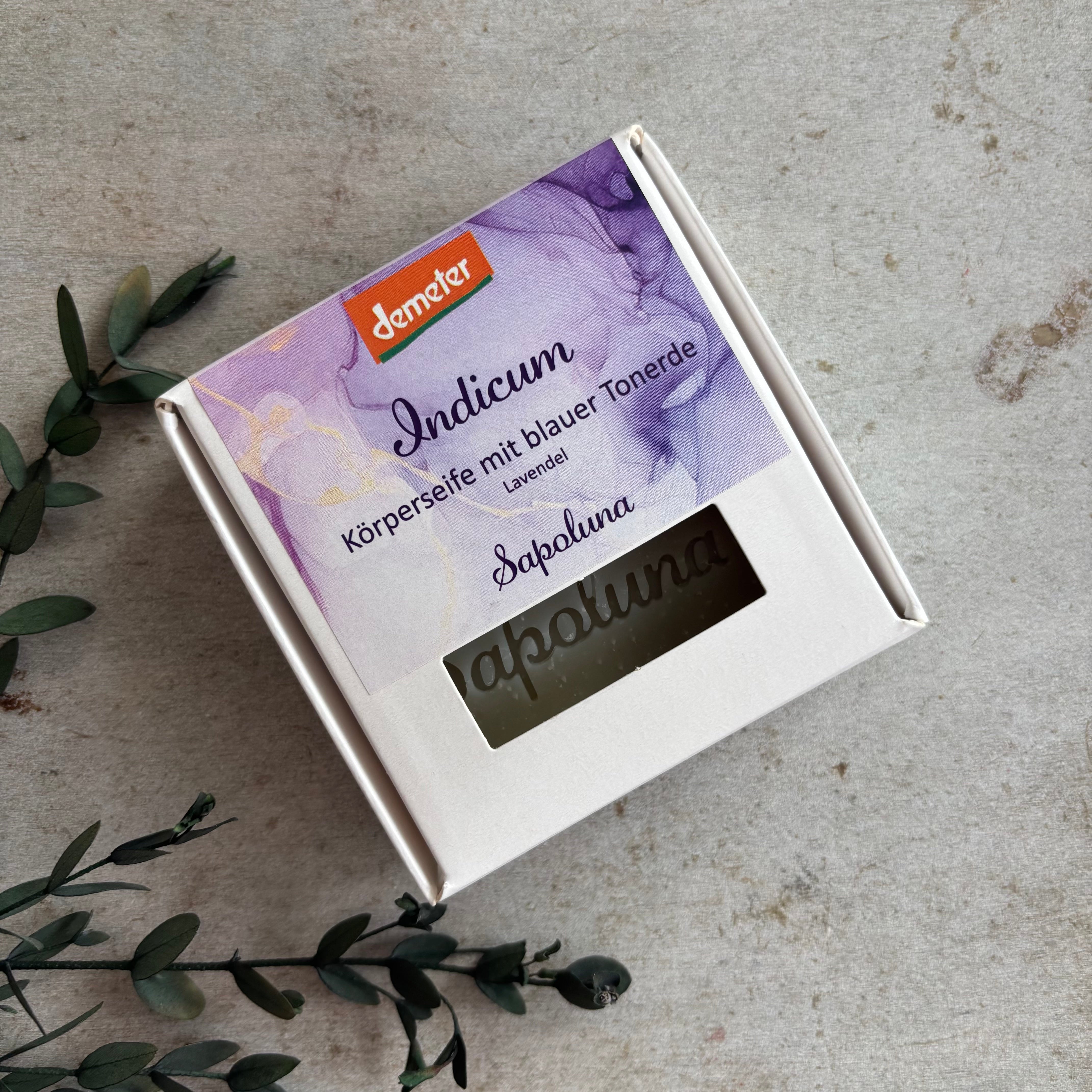 Indicum - Demeter Körperseife mit Lavendel 70g