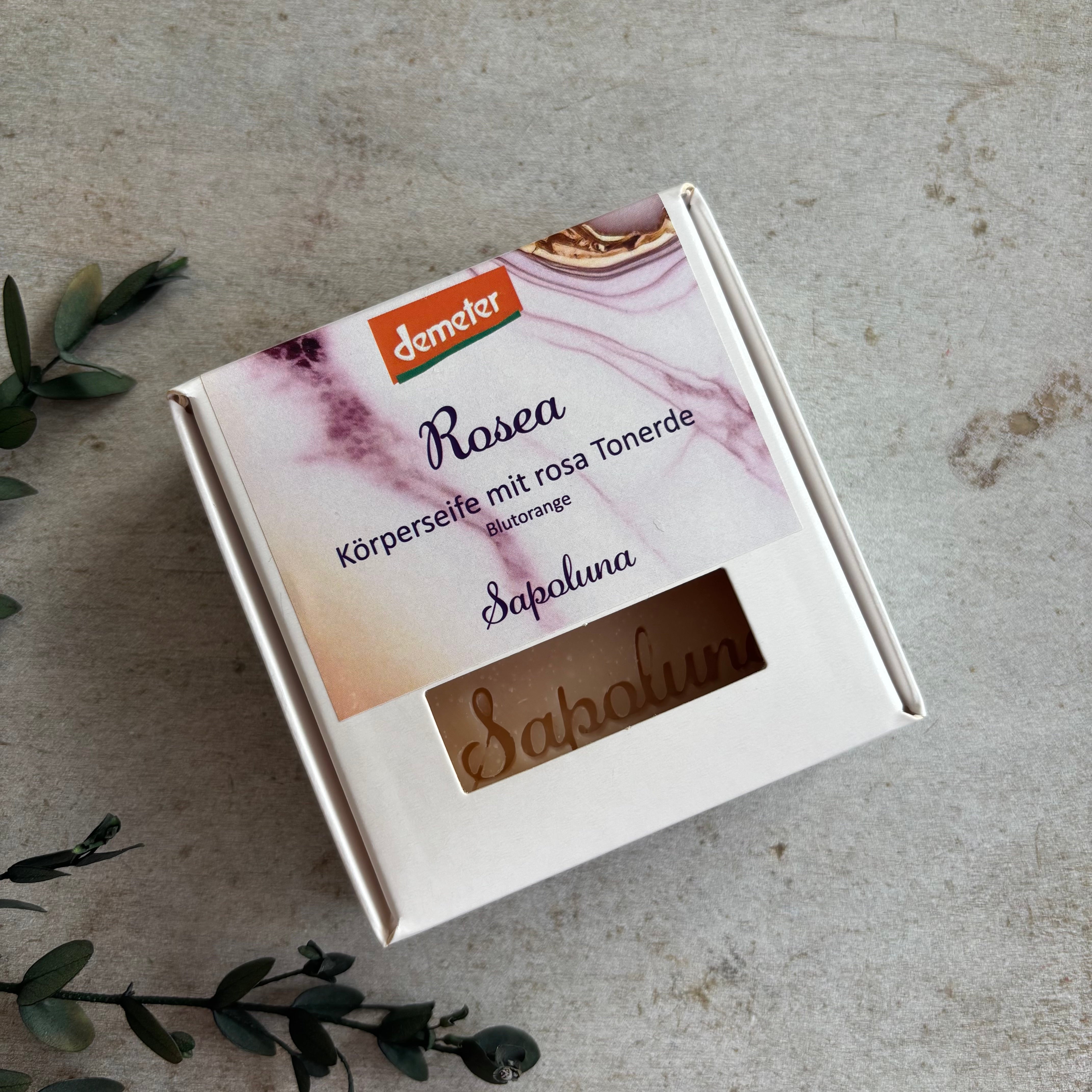 Rosea - Demeter Körperseife mit Blutorange 70g