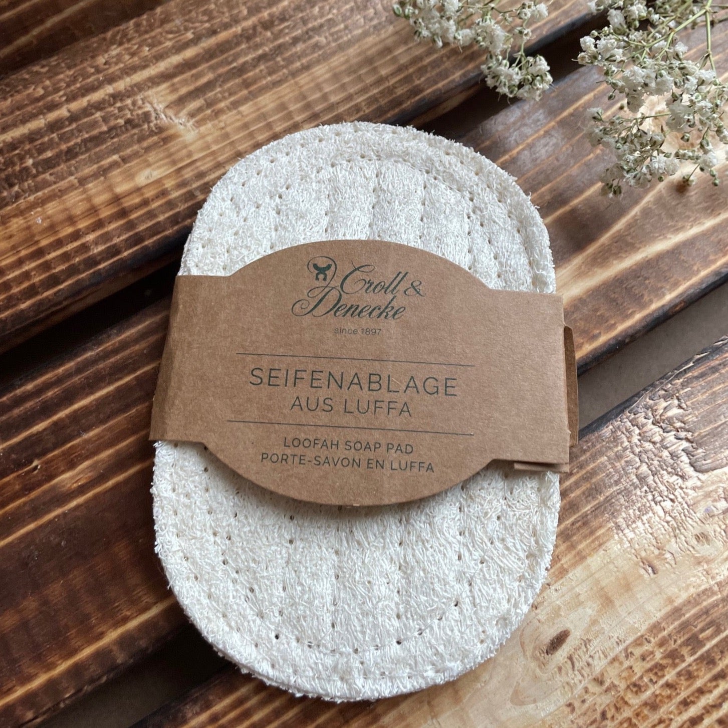 Seifenablage aus Luffa