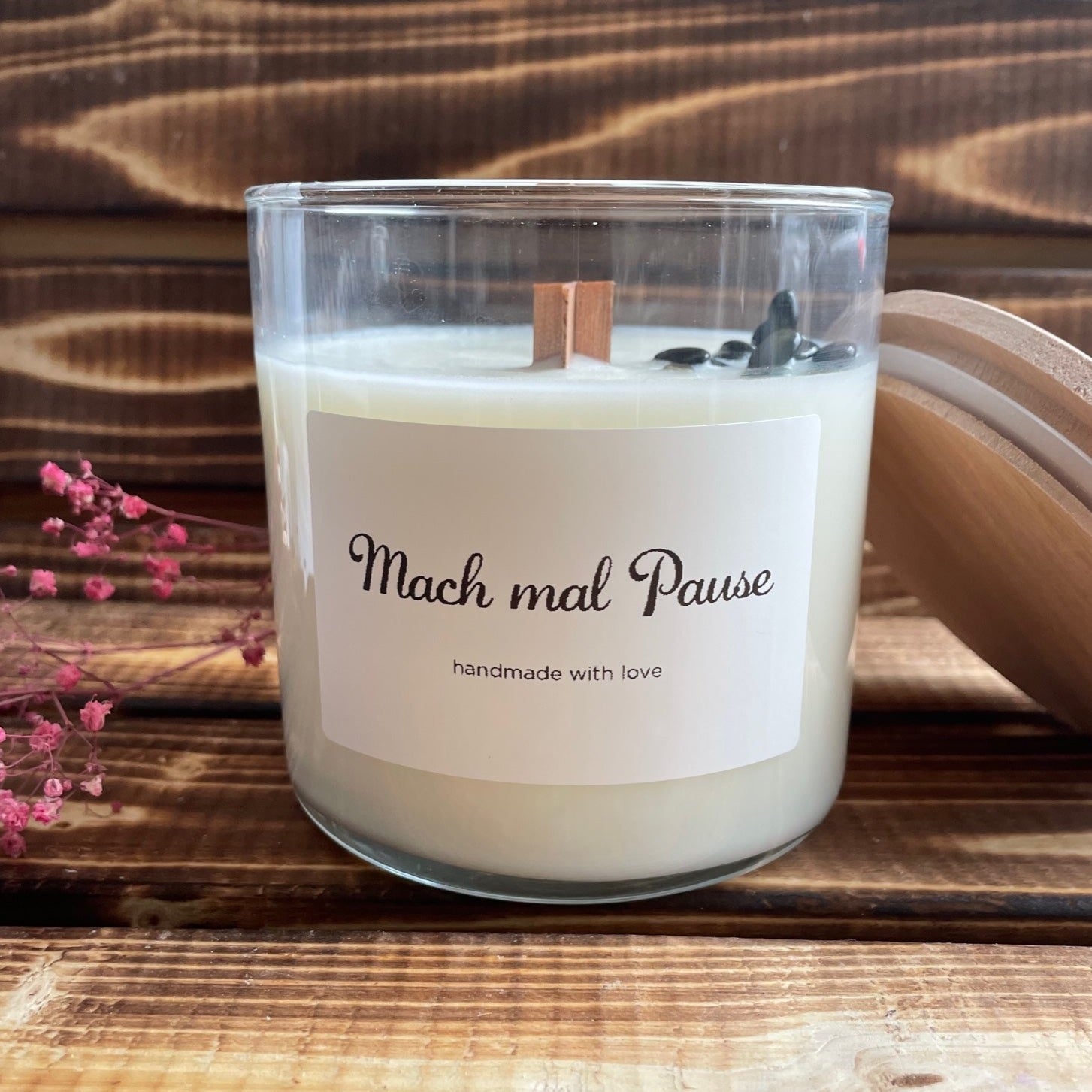 Duftkerze #Mach mal Pause - golden Sand 400g