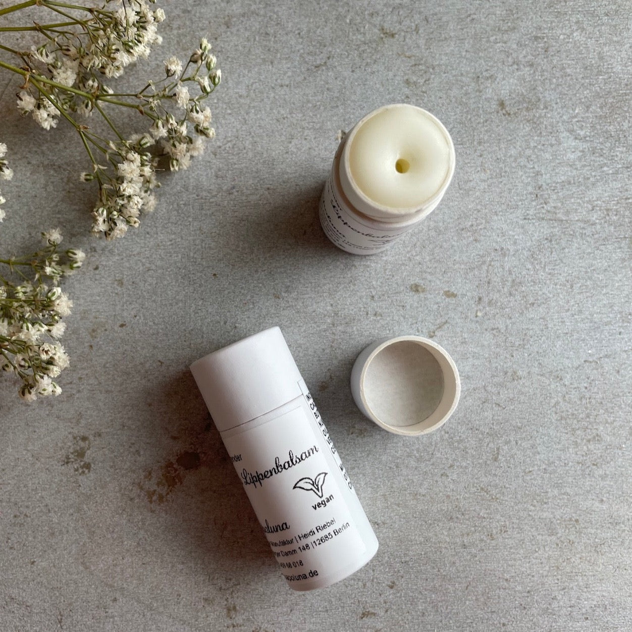 Lippenbalsam vegan mit bio Rohstoffen 7g