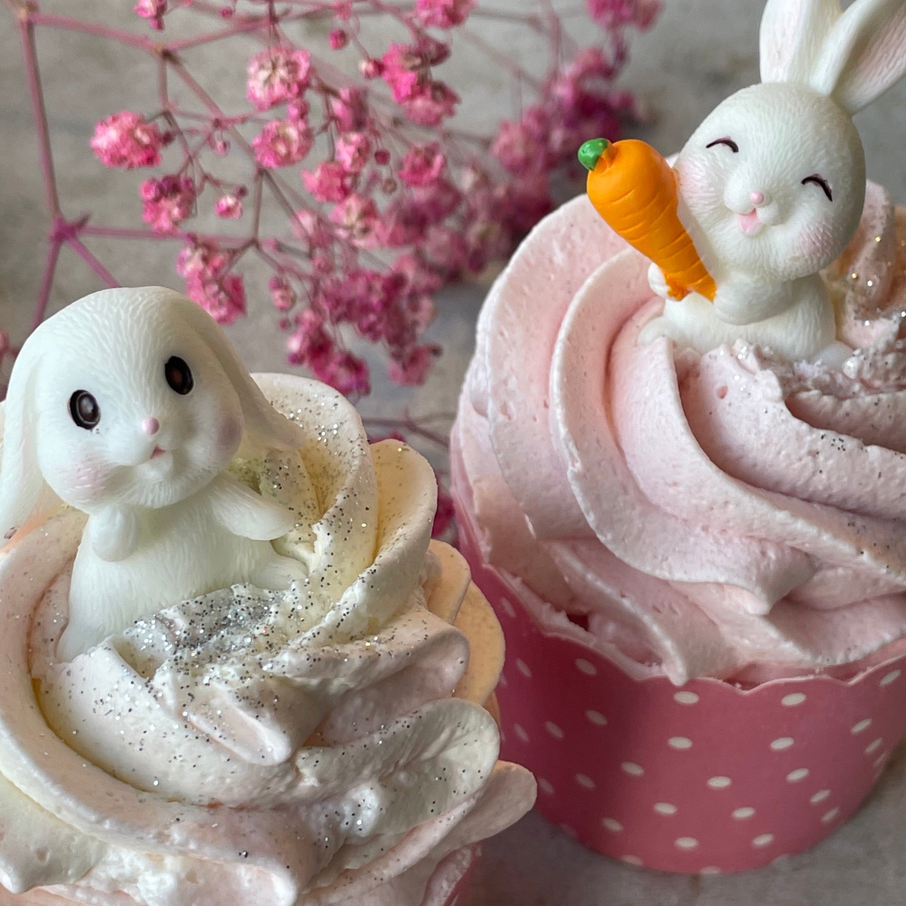 Badecupcake #Erdbeere - Osterhase / Hase