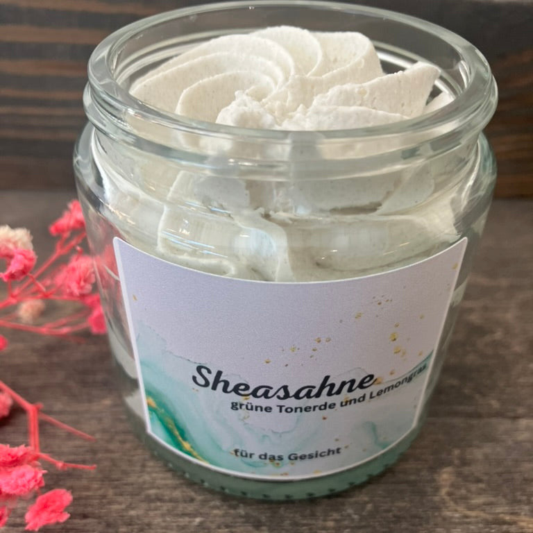 Sheasahne mit grüner Tonerde