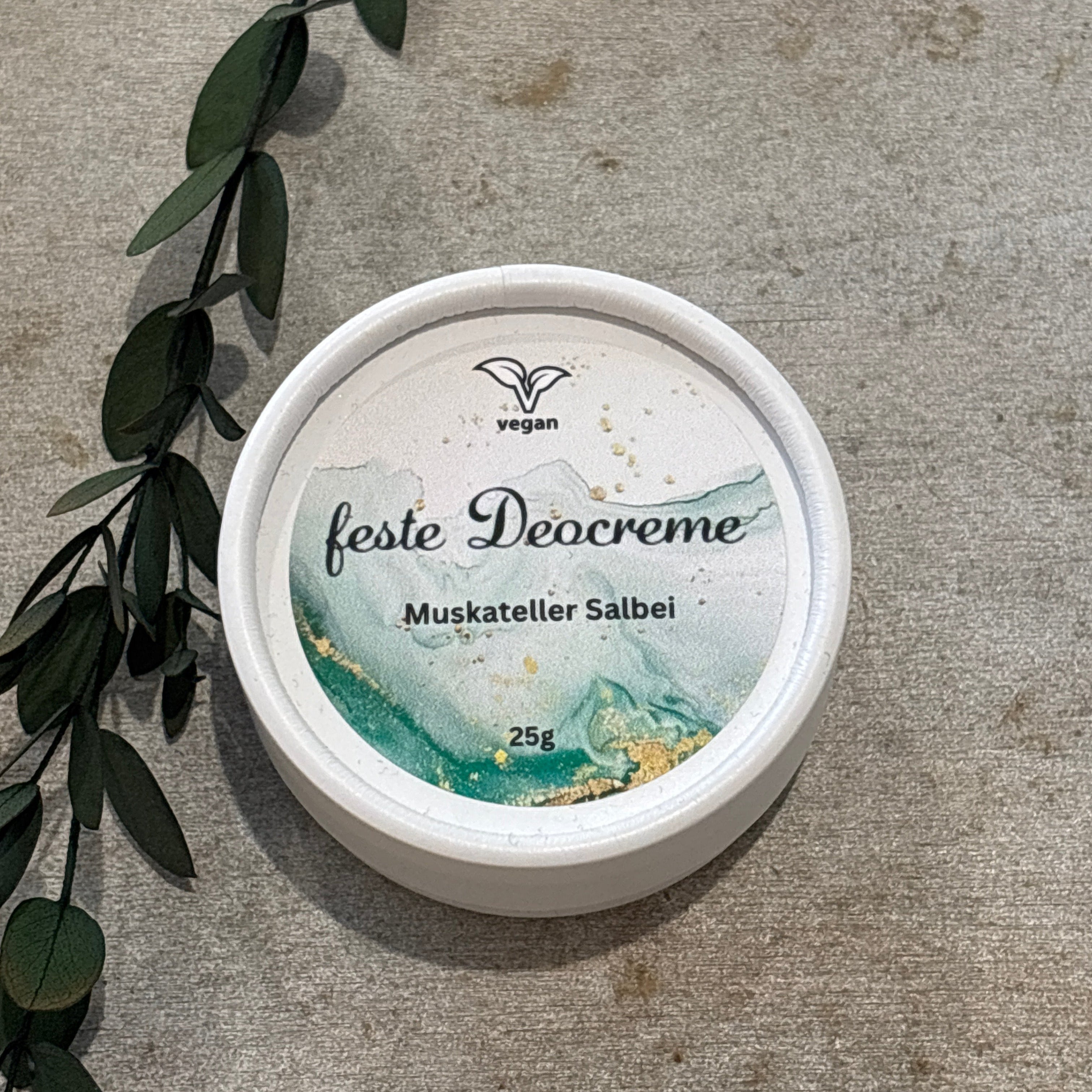 Bio-feste Deocreme Muskateller Salbei vegan 25g