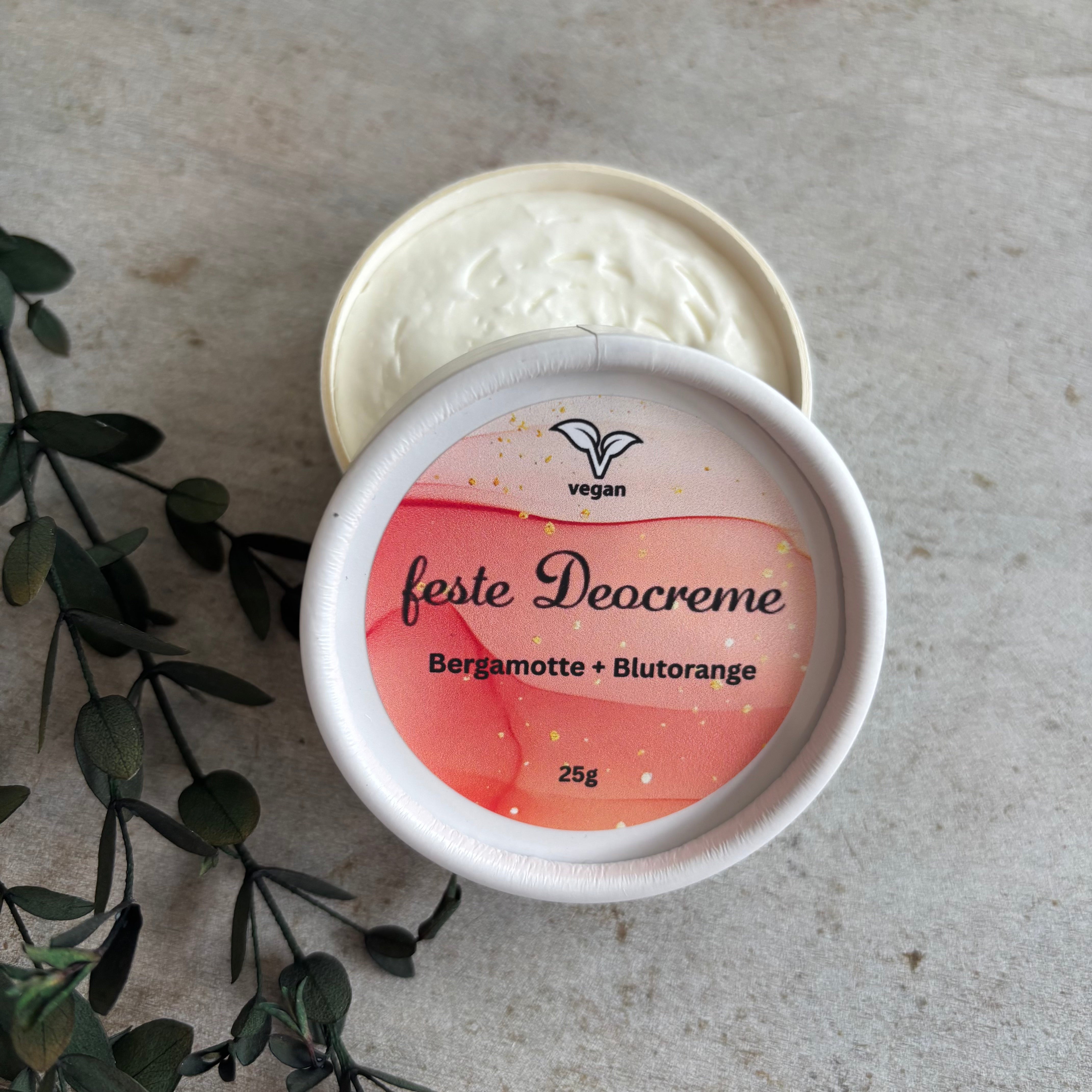 Bio-feste Deocreme Blutorange & Bergamotte vegan 25g