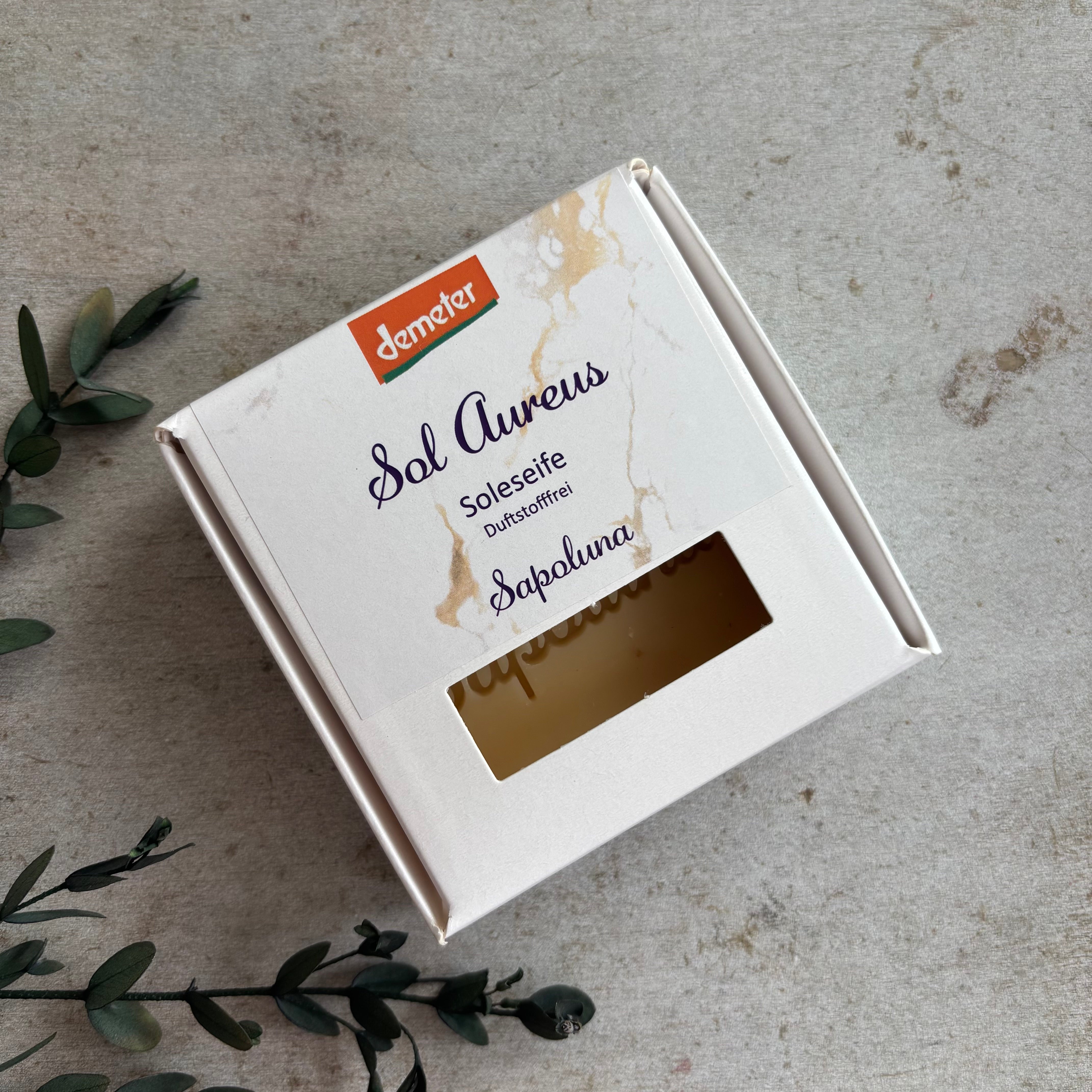 Sol Aureus - Demeter Sole Seife ohne Duft 70g
