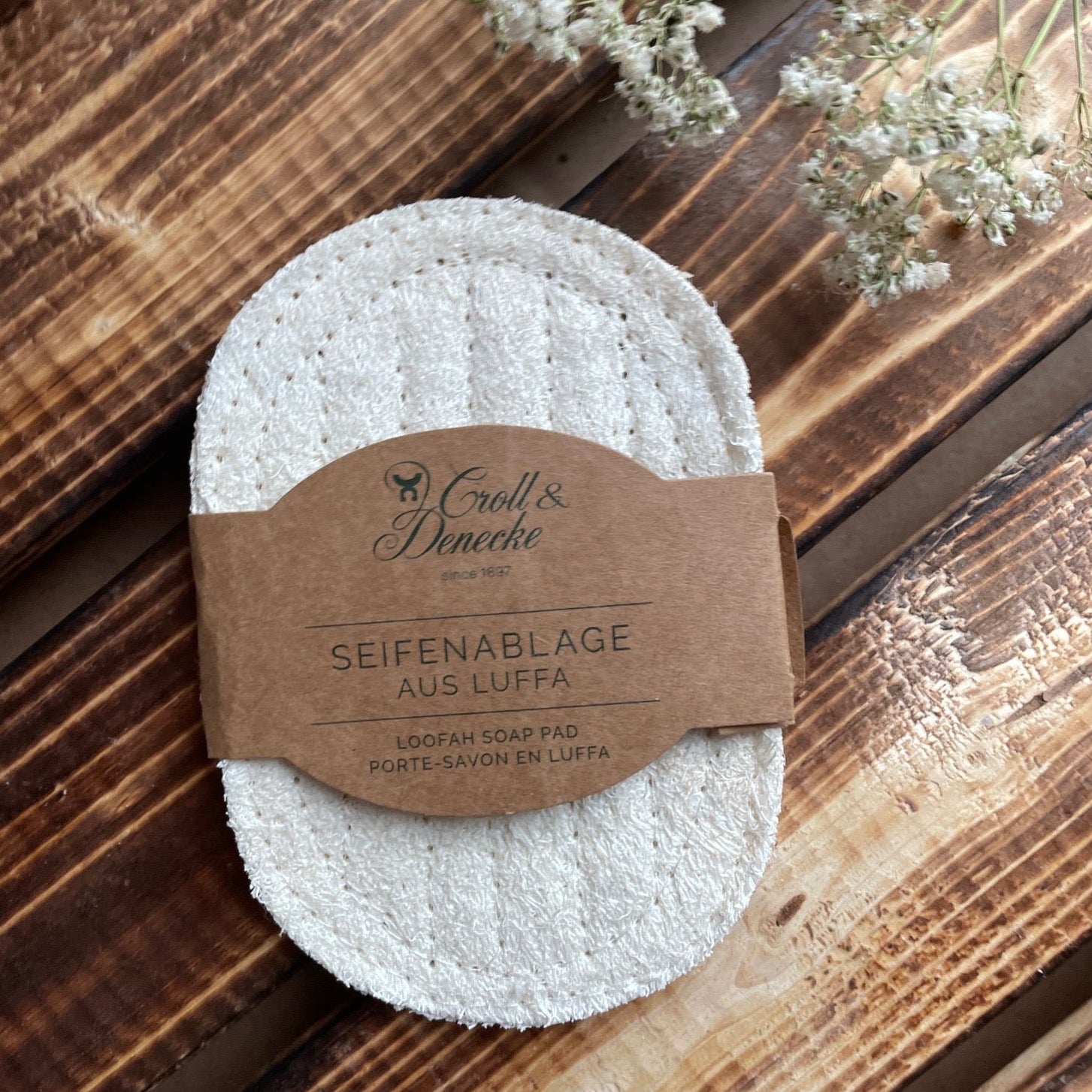 Seifenablage aus Luffa