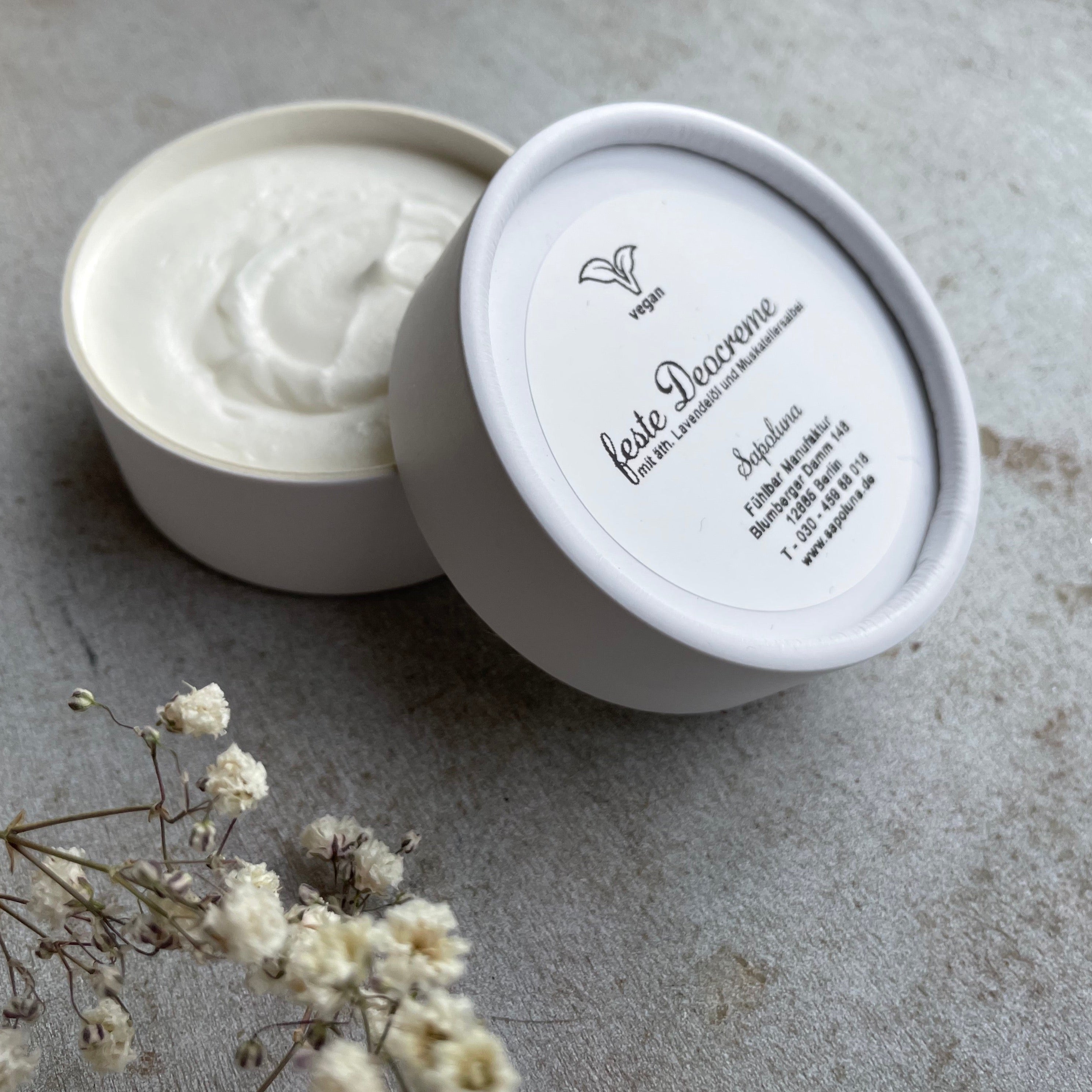 Bio-feste Deocreme Lavendel & Muskateller-Salbei vegan 25g